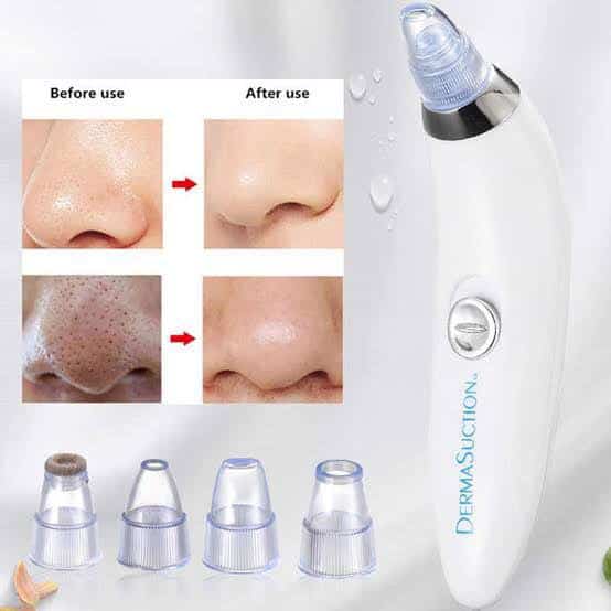 Derma suction Blackhead Remover Vacuum Acne Cleaner Black