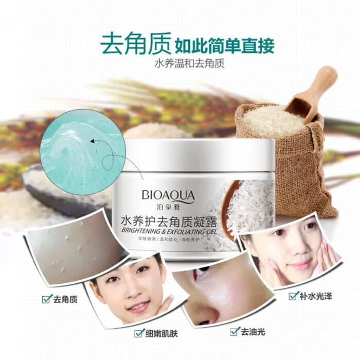 Bioaqua Brightening & Exfoliating Rice Gel Face Scrub