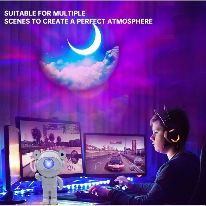 Astronaut Galaxy Projector Lamp Starry Star Bluetooth